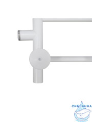 Полотенцесушитель водяной Санприз Аврора П6 80х20 (боковое подключение 50 см) (белый матовый)