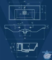 Мебельная раковина Aqwella Aqwella Грэмми 100 4610119205232