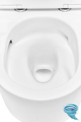 Унитаз подвесной безободковый TECEspring PRO S710001 с сиденьем Soft Close (микролифт)