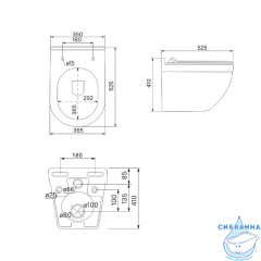 Унитаз подвесной безободковый Iddis Cloud CLORDSEi25 с сиденьем Soft Close (микролифт)