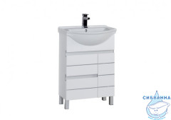 Тумба под раковину Aquanet Доминика 60 белый 171684