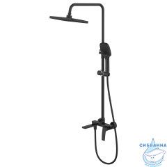 Душевая система Azario Conda 250 1 режим AZ-K2411B (черный матовый)