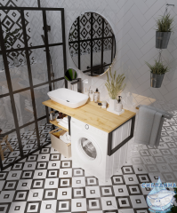 Столешница 1MARKA GRUNGE LOFT 120 Дуб Вотан