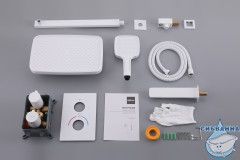 Душевая система Abber Weiss Insel 250 1 режим AF8050W (белый)