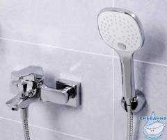 Смеситель для ванны WasserKRAFT Salm 2701 с душевым гарнитуром (хром)