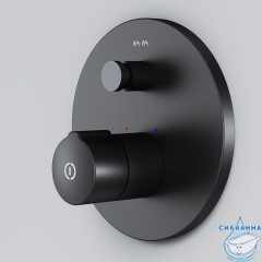 Встраиваемый смеситель для ванны AM.PM X-Joy TouchReel F85A45722 (черный матовый)