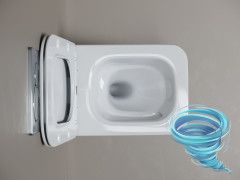 Унитаз подвесной безободковый Ceramicanova Miro CN11003T с сиденьем быстросъемным Soft Close (микролифт)