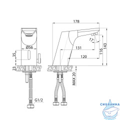 Смеситель для раковины Iddis Pulse PULSBS1i86 (без донного клапана) (хром)