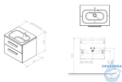Тумба под раковину Ravak Chrome II 60 белый X000000918