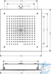 Верхний душ Hansgrohe Raindance E 26252000