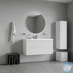 Тумба с умывальником подвесная, 100 см, белый, Билд (Bild) 2.0, IDDIS, BIL10W1i95K подходит умыв. 4511000i28