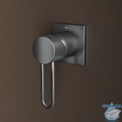 Встраиваемый смеситель для умывальника, графит матовый, Duna, IDDIS, DUNGM00i65