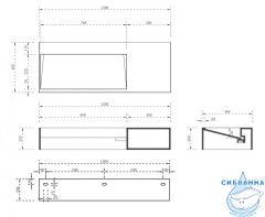 Тумба с раковиной ABBER Stein AS2640-1.2 R подвесная, белая матовая