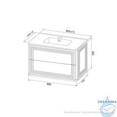 Тумба подвесная, 80 см, белый, Oxford Neo, IDDIS, OXN80W0i95 подходит умыв. 0108000i28