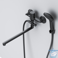 Смеситель для ванны AM.PM X-Joy F85B90122 (черный матовый)