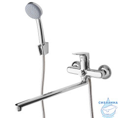 Смеситель для ванны с длинным изливом с керамическим дивертором Zodiac, IDDIS, ZODSBL2i10