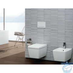 Унитаз подвесной безободковый Vitra Metropole Rim-Ex VitrAfresh 7672B003-1686 с сиденьем Soft Close (микролифт)