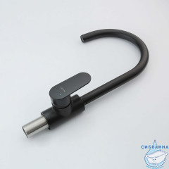 Смеситель для кухни Aquatek Ника AQ1882MB (черный матовый)