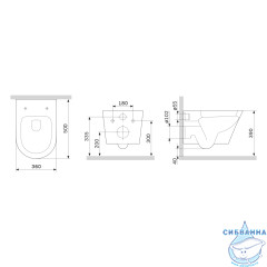 Унитаз подвесной AM.PM Gem C741701SC с сиденьем Soft Close (микролифт)