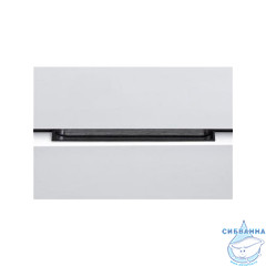 Тумба Акватон Рене 60 белый/грецкий орех с раковиной Миранда 60 см