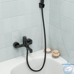 Шланг для душа, черный матовый, нерж. сталь, 2 м, Agua, IDDIS, AGUS20B0i19