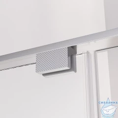 Душевое ограждение Veconi Алассио 120x80 профиль хром, стекло прозрачное AL-SP-12080-00-CH-C4 (без поддона)