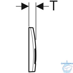 Кнопка смыва Geberit Delta51 115.105.DW.1 (черная)