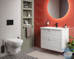  Кнопка смыва VitrA  Root Round 740-2211 черный матовый