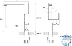 Смеситель для кухни Ravak Chrome CR 016.00, X070054