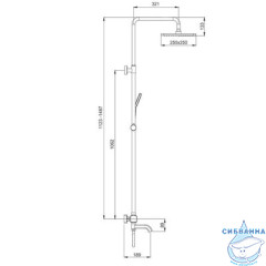 Душевая система Gappo G2491 250 1 режим (хром)
