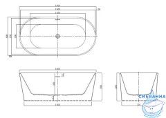 Акриловая ванна Azario Bristol 160х80
