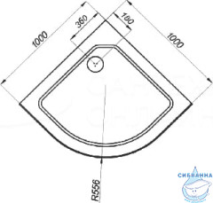 Акриловый поддон Triton Гидрус 100x100
