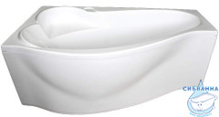 Акриловая ванна 1Marka Gracia 150x90 L с каркасом