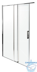 Дверь в нишу Jacob Delafon Contra 160 см E22C160-GA профиль хром, стекло прозрачное