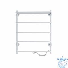 Полотенцесушитель электрический Indigo Hit с полкой П4 50х60 белый матовый (с возможностью скрытого подключения, подключение R/L)
