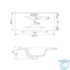 Тумба напольная с умывальником Iddis Cloud 100 см белый глянец CLO10WFi95