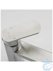 Смеситель для раковины Frap F10805-2 (нержавеющая сталь)