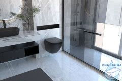 Унитаз подвесной безободковый Abber Bequem AC1100MB с сиденьем Soft Close (микролифт) (черный матовый)