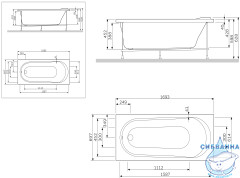 Фронтальная панель для ванны 170 см AM.PM Joy/Spirit W85A-170-070W-P