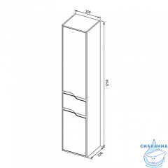 Пенал подвесной Aquanet Модена 35 белый глянец 196967