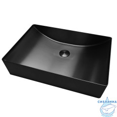 Раковина накладная ABBER Wasser Kreis AF2403MB черная матовая