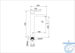 Смеситель для раковины Raglo R01.15.06 (черный матовый)