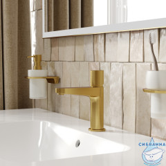 Смеситель для раковины Wasserkraft Schunter 8203 (золото матовое)