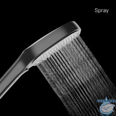 ILS3FB0M18, Лейка для душа, черная матовая, 3F, Ideal Spa, Milardo, ILS3FB0M18