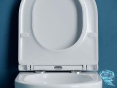 Унитаз подвесной безободковый Ceramicanova Vogue Rimless CN4008T с сиденьем быстросъемным Soft Close (микролифт)