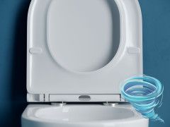 Унитаз подвесной безободковый Ceramicanova Vogue Rimless CN4008T с сиденьем быстросъемным Soft Close (микролифт)