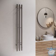 Полотенцесушитель электрический Terminus Tres круглый 16х120 (оружейная сталь)