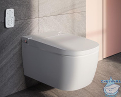 Унитаз подвесной с функцией биде VitrA V-Care Comfort 5674B003-6194 с сиденьем Soft Close (микролифт)