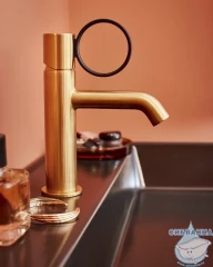 Смеситель для раковины Jacob Delafon Vivienne Signature E38682-LB2-2MB (латунь/черный)