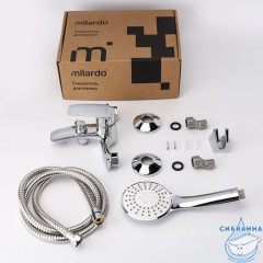 Смеситель для ванны, глянцевый хром, Rora, Milardo, RORSB00M02